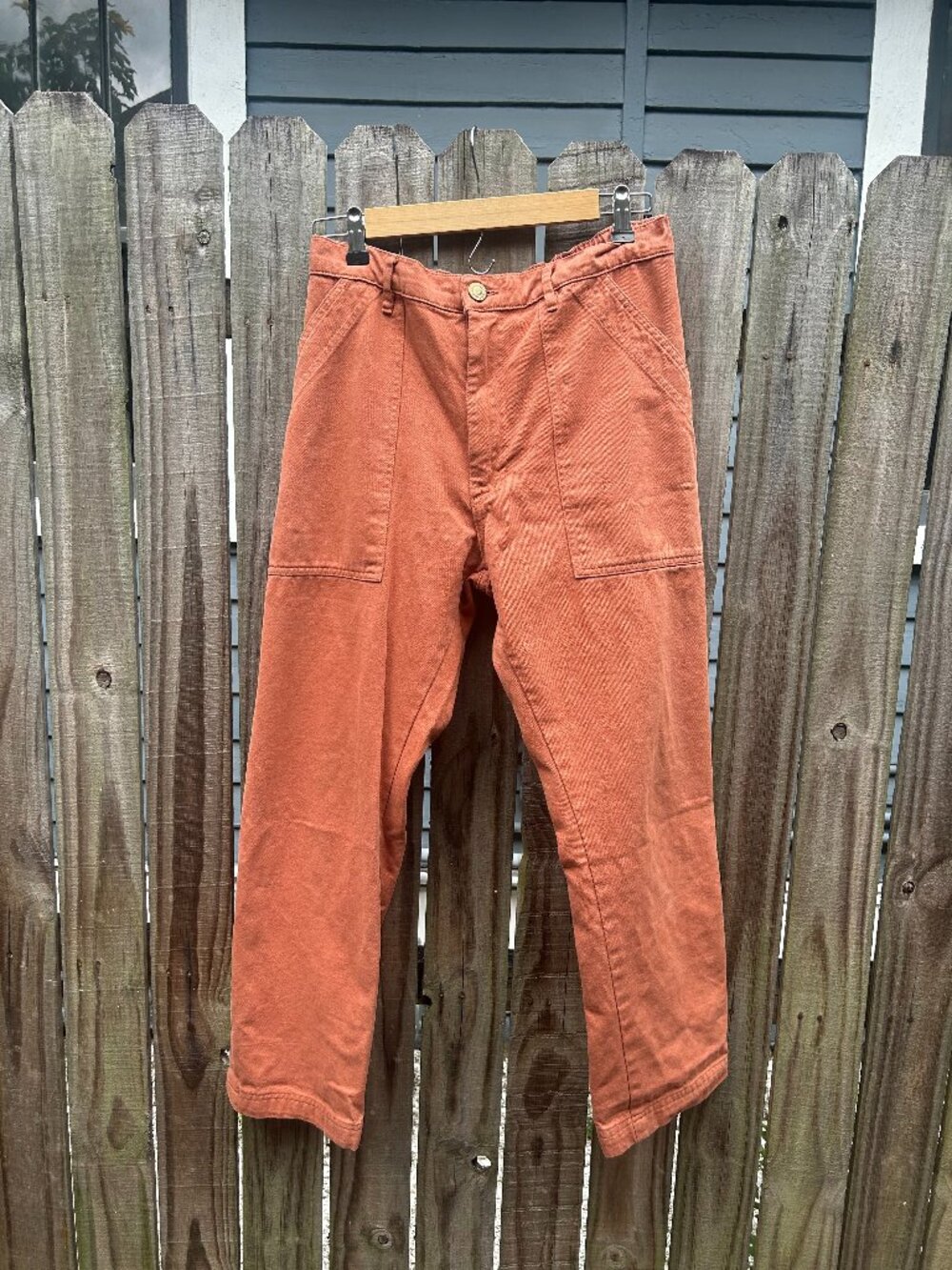 Big Bud Press Tan Work Pants Coral Size M EUC